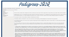 Desktop Screenshot of pedigrees2000.com